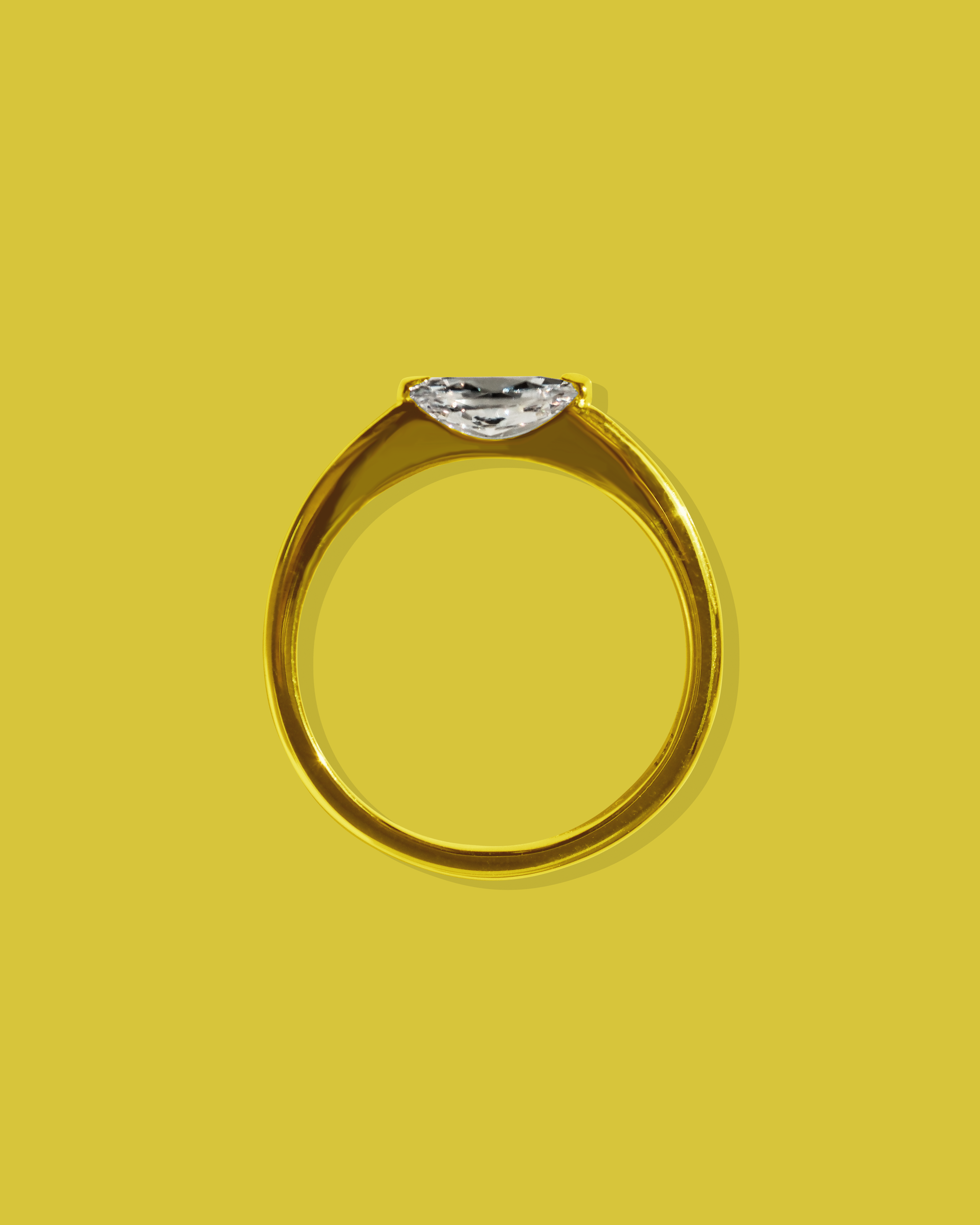 Abigail Marquise Diamond Horizon Engagement Ring | Available in White, Yellow, or Rose Gold | 18K Gold or Platinum | Features 1ct Marquise Cut Diamond | Bespoke Engagement Ring | Handcrafted with Precious Metals in Melbourne Jewellery