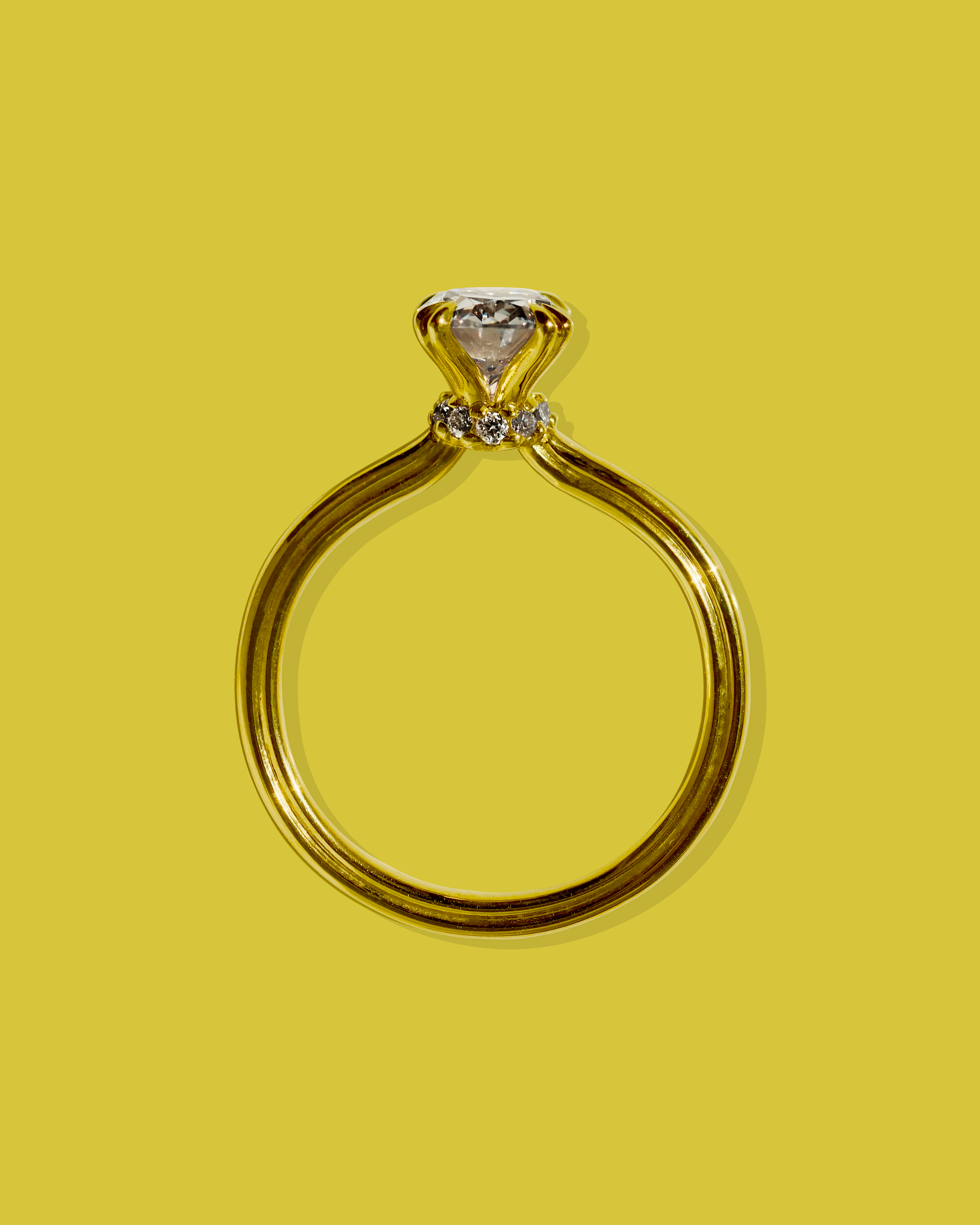 Duet Oval Diamond Engagement Ring | Features Halo Diamond Coronet and Oval Cut Diamond | Available in White, Yellow, or Rose Gold | 18K Gold or Platinum | Crafted with Precious Metals in Melbourne | Symbolizing the Union of Two Individuals