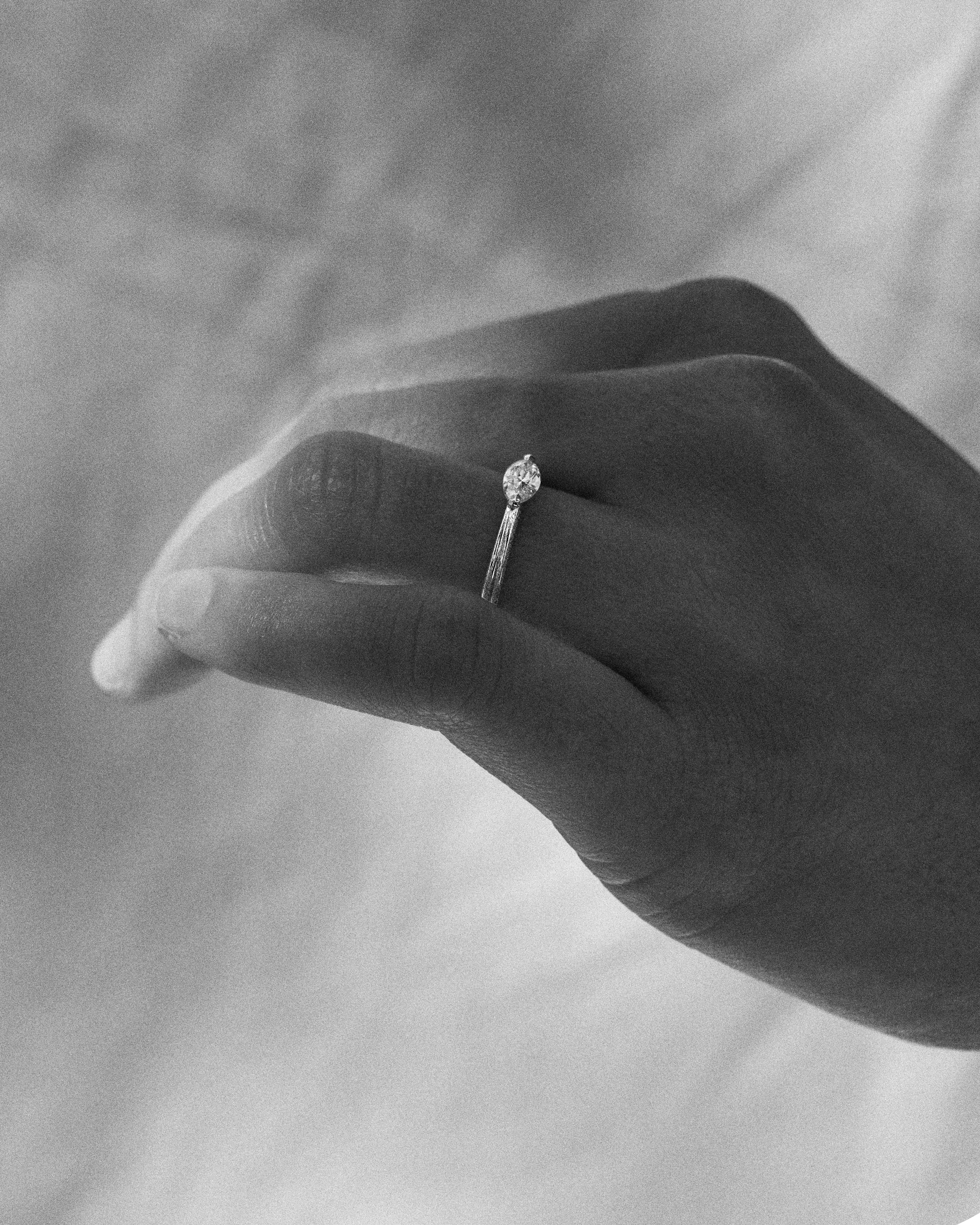 Abigail Marquise Diamond Horizon Engagement Ring | Available in White, Yellow, or Rose Gold | 18K Gold or Platinum | Features 1ct Marquise Cut Diamond | Bespoke Engagement Ring | Handcrafted with Precious Metals in Melbourne Jewellery