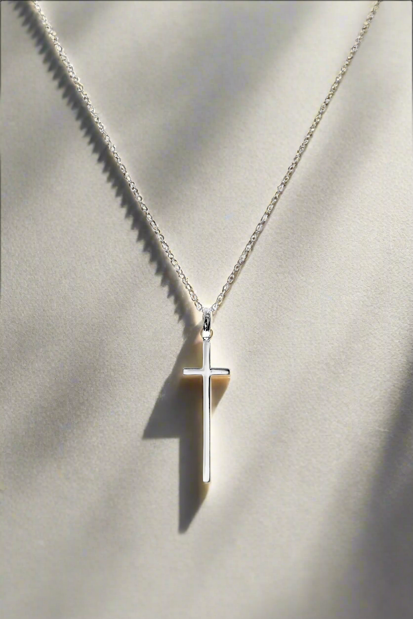 Pendant No. 2 | Cross Collections | 14K or 18K Gold | Available in White, Yellow, or Rose Gold | Minimalist and Simple Design