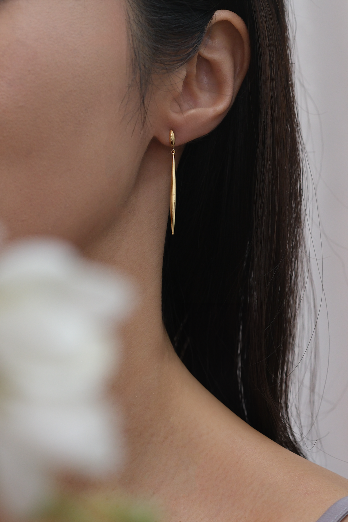 Dew Drop Earrings Handcrafted in Melbourne | 18K Yellow Gold Inspired by Morning Sunrays | Perfect for Everyday Wear