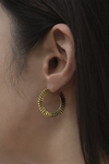 Lumina Hoop Earrings Handcrafted in Melbourne | Ethically Sourced Silver, 9K, or 18K White Gold | Precious Metal Jewelry