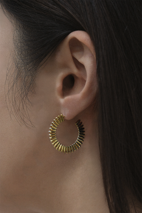 Lumina Hoop Earrings Handcrafted in Melbourne | Ethically Sourced Silver, 9K, or 18K White Gold | Precious Metal Jewelry