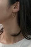 Lumina Hoop Earrings Handcrafted in Melbourne | Ethically Sourced Silver, 9K, or 18K White Gold | Precious Metal Jewelry