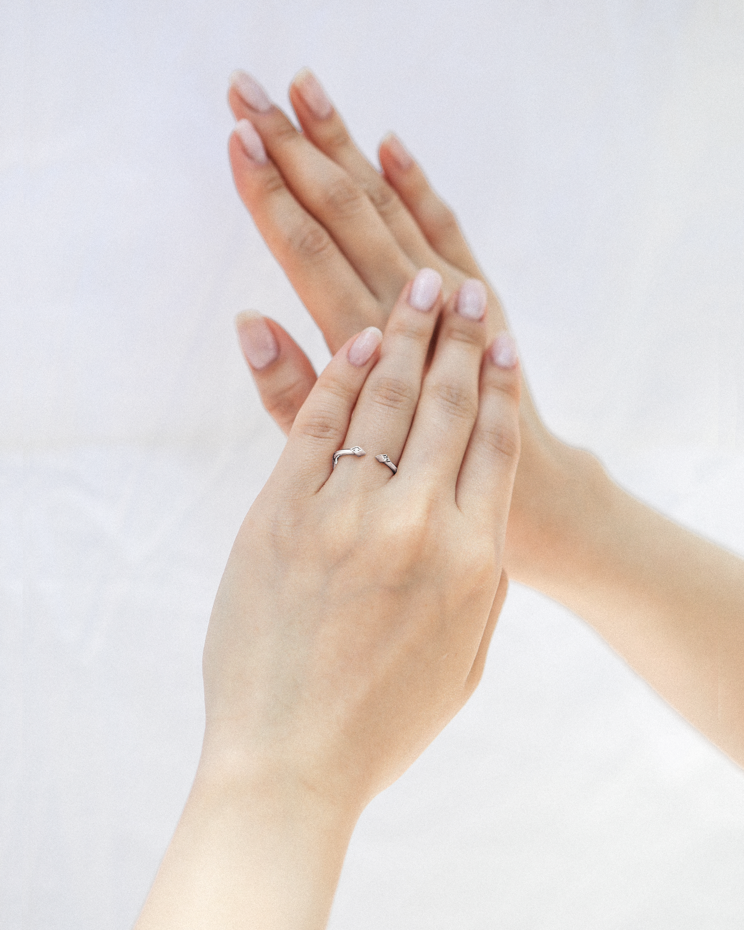 Simple and Modern Open Huggie Kite Wedding Band | Handcrafted in Melbourne | 0.02ct F-G Color, VS1-SI1 Clarity Diamonds | Available in 9K, 18K Gold or Platinum | Rose, Yellow, White Gold | Unique Bespoke Jewellery by Melbourne’s Finest Jewellers